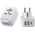 Lifeventure Adapter podróżny z USB i USB-C LIFEVENTURE WORLD TO EUROPE TRAVEL ADAPTOR Uniwersalny
