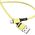 Kabel USB Usams USB-A - USB-C 1 m Żółty (69876-uniw)