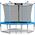 Trampolina ogrodowa Neo-Sport NS-06W181 z siatką wewnętrzną 6 FT 183 cm