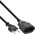 Επέκταση Euro InLine®, Eurostecker σε Eurokupplung, μαύρο, 0,2m