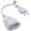 Προέκταση Euro InLine®, Eurostecker an Eurokupplung, λευκό, 0,2m