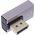 InLine® DisplayPort 1.4 Adapter, DisplayPort St/ Bu, 90° κάθετα αριστερά, 8K UHD