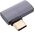 InLine® USB4 Adapter, USB-C αρσενικό/θηλυκό δεξιά/αριστερά γωνιακό, Αλουμίνιο, γκρι