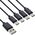 Καλώδιο φόρτισης InLine® USB 4 σε 1 Y, 1x USB-A αρσενικό σε 4x USB-C αρσενικό, μαύρο 1m