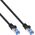 Καλώδιο Patch InLine®, Cat.6A, S/FTP, TPE (LSZH), CCA, μαύρο, 0,5m
