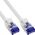 InLine® Καλώδιο Patch Slim, Cat.6A, S/FTP, TPE (LSZH) ευέλικτο, PoE, λευκό, 0,3m