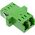 Σύζευξη InLine® LWL, Duplex LC/LC, singlemode, πράσινο, κεραμικό μανίκι, για εγκατάσταση