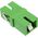 InLine® Ζεύξη LWL, Simplex SC/SC, SM, Κεραμικό μανίκι, με εσωτερικό κλείστρο, πράσινο