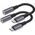 RoGer USB-C to AUX 3.5mm Digital audio adapter for Samsung, Google, OnePlus (DAC 24bit 48KHz)