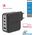 Swissten Travel Charger GaN 3x USB-C PD 100W / USB-A 18W QC