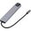 RoGer USB-C HUB 8in1 with USB-C PD / USB 3.0 x2 / RJ45 / HDMI / SD / TF card reader