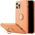 Mocco Pastel Ring Silicone Back Case for Apple iPhone 12 Max Orange