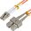 Microconnect FIB422001-2 kabel InfiniBand / światłowodowy 1 m LC SC Pomarańczowy