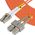 Microconnect FIB422001-2 kabel InfiniBand / światłowodowy 1 m LC SC Pomarańczowy