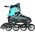 Rolki Nils Extreme NH18190 z wymienną płozą regulowane czarne r. 29-32