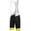 Spodenki rowerowe zeroRH+ Hero black-white-acid yellow - M