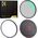 Zestaw 3w1 Filtr Polaryzacyjny Cpl Pierścień Magnetyczny Dekielek K&f 67 Mm / Sku.1705
