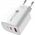 Φορτιστής τοίχου A6MaxL 20W USB-A USB-C με καλώδιο USB-C - USB-C 1m - λευκός