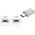 Transcend JetFlash 890 USB μνήμη 256 GB USB Type-A / USB Type-C 3.2 Gen 1 (3.1 Gen 1) Ασημί