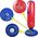 LeanToys Nadmuchiwany Worek Bokserski Czerwono Niebieski 125CM