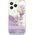 Guess Guess GUHCP13LLFLSU iPhone 13 Pro / 13 6,1" fioletowy/purple hardcase Flower Liquid Glitter