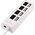HUB USB Aptel AKTYWNY HUB USB 2.0 z Włącznikami 4 Porty biały AK228C