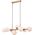 Lampa wisząca Italux Modernistyczna lampa wisząca Mirellio szklane kule mosiądz