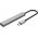 HUB 4 θυρών input: USB-C 3.0 / output: 1x USB-A 3.0 + 3x USB-A 2.0 καλώδιο 0,15M - γκρι