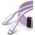 Καλώδιο USB-C σε USB-C 1m 5A 100W - μωβ