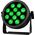 LIGHT4ME CREE ALU PENTA PAR 12 reflektor par efekt świetlny 12x15W RGBWA SMD LED 5w1