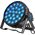 LIGHT4ME FLAT PAR 27 IR RGBW reflektor par efekt świetlny LED 27x6W RGBW LED 4w1