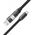 Καλώδιο Acefast C13-04 USB-C - USB-A / USB-C 480Mb/s 3A 1.2m - μαύρο