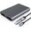 Θήκη δίσκου 2x M.2 SATA+NVME USB-C 3.2 6Gbps/10Gbps - γκρι