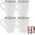 Kubki ceramiczne białe 400 ml 4 szt.