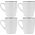 Kubki ceramiczne białe 400 ml 4 szt.