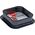 Triton Tortownica kwadratowa Czarna Non-Stick 23,5cm Tort