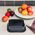 Triton Tortownica kwadratowa Czarna Non-Stick 23,5cm Tort
