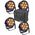 LIGHT4ME BLACK PAR 7x10W RGBWA LED ισχυρό ελαφρύ