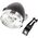Aptel Przednia Lampka Rowerowa Retro 3xLED czarny chrom ZD14A