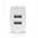 Φορτιστής τοίχου 2 x USB 2.4A λευκός