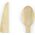 PartyDeco Sztućce drewniane - jasny niebieski 16 cm one size