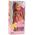 Lalka W Sukience z Kokardką Długie Włosy Różowa Grzebień 38cm LEAN Toys