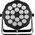 LIGHT4ME REFLEKTOR PROJEKTOR SCENICZNY LED KOLOROFON DISCO PAR 18x12W RGBWA-UV DMX