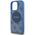 Etui Guess 4G Circle Classic Logo        MagSafe do iPhone 16 Pro Max niebieski