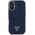 Etui Guess Denim Triangle Logo MagSafe   do iPhone 16 niebieski