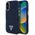 Etui Guess Denim Triangle Logo MagSafe   do iPhone 16 niebieski