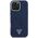 Etui Guess Denim Triangle Logo MagSafe   do iPhone 16 Pro niebieski