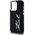 Etui Karl Lagerfeld Silicone Metal       Script Logo do iPhone 15 Pro Max czarny