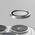 UNIQ Optix Aluminium Camera Lens Protector iPhone 16 Pro 6.3" / 16 Pro Max 6.9" titanium grey szkło na obiektyw aparatu z aplikatorem