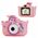 Aparat Cyfrowy 48MP Kamera 1080p dla Dziecka 5x Gry MP3 XREC X2 / Jednorożec Różowy